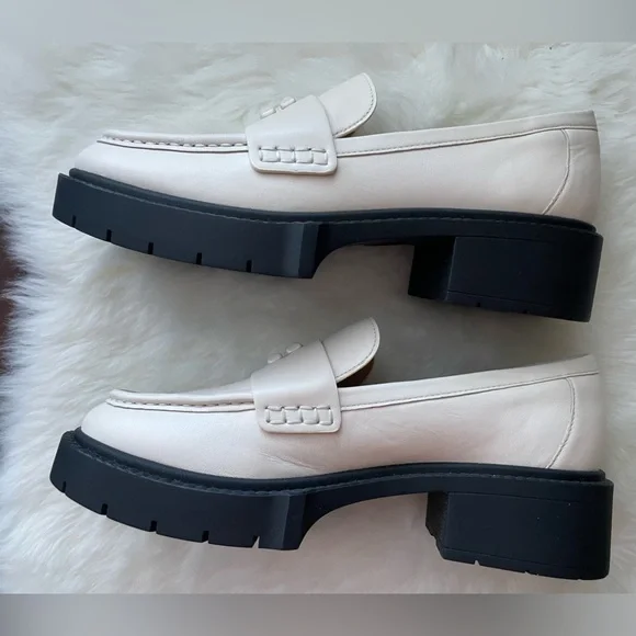New! Coach Off-White Loafers - Picture 6 of 9